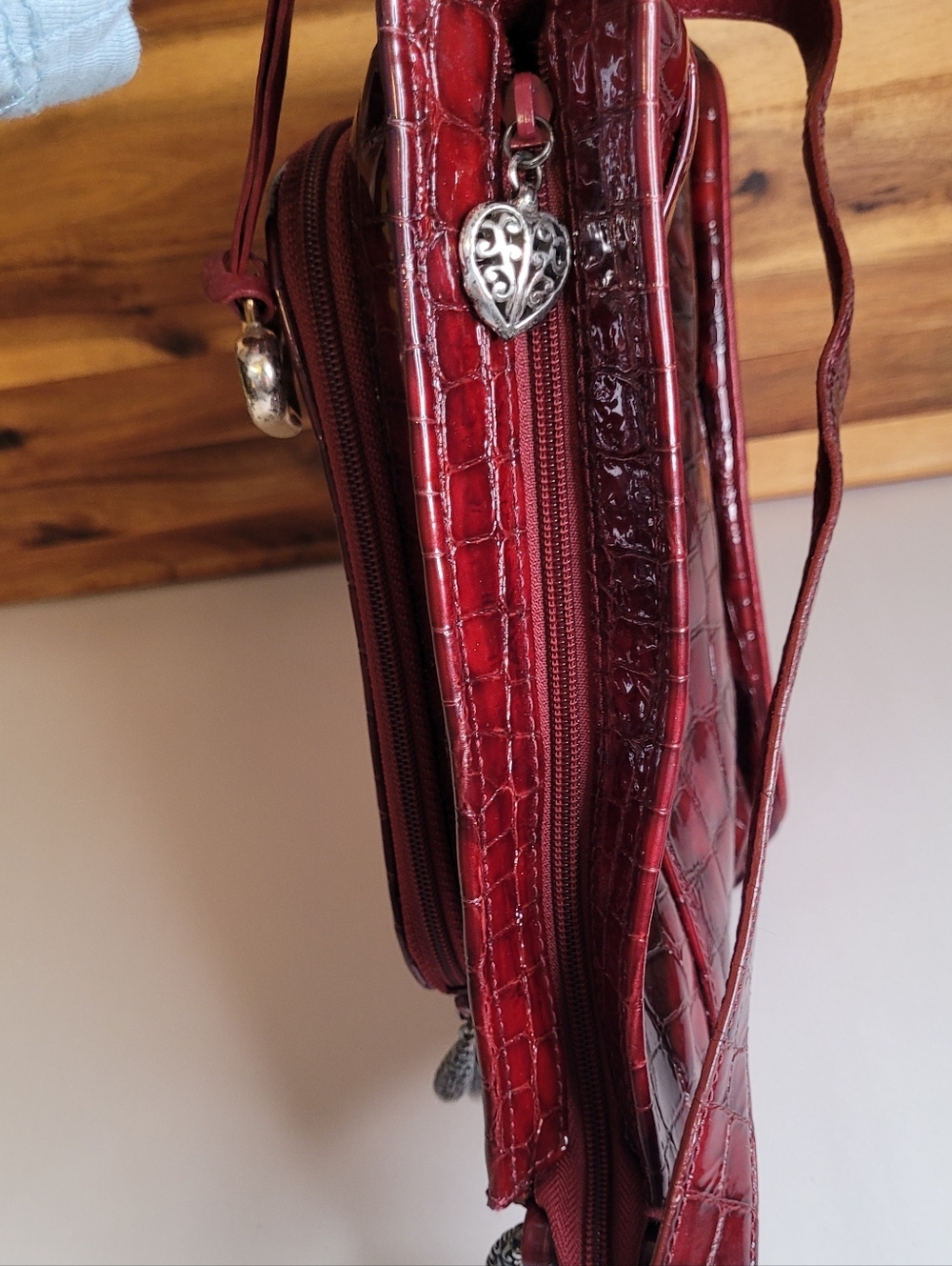 Brighton Croc Embossed Patent Leather Purse - Picture 11 of 13
